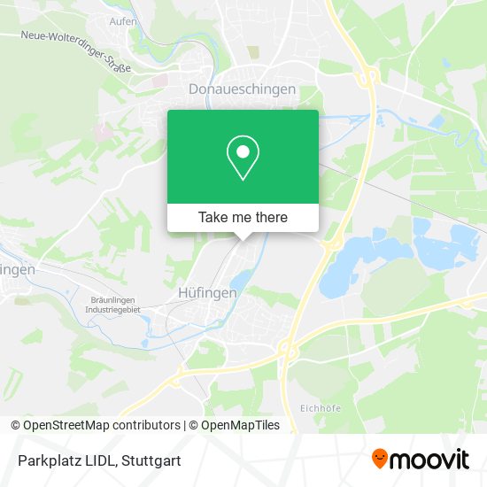 Parkplatz LIDL map