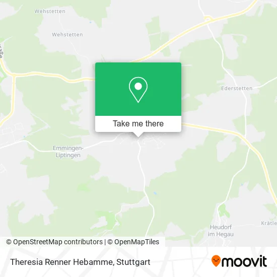 Карта Theresia Renner Hebamme