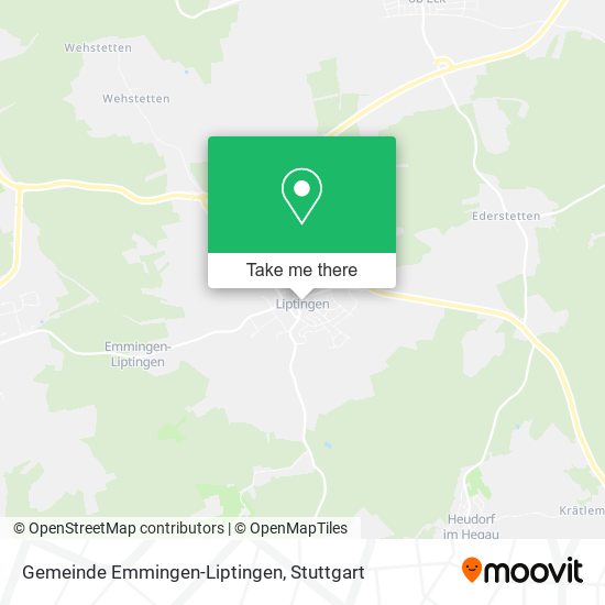 Gemeinde Emmingen-Liptingen map