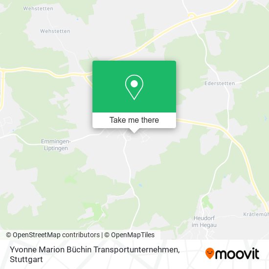Карта Yvonne Marion Büchin Transportunternehmen