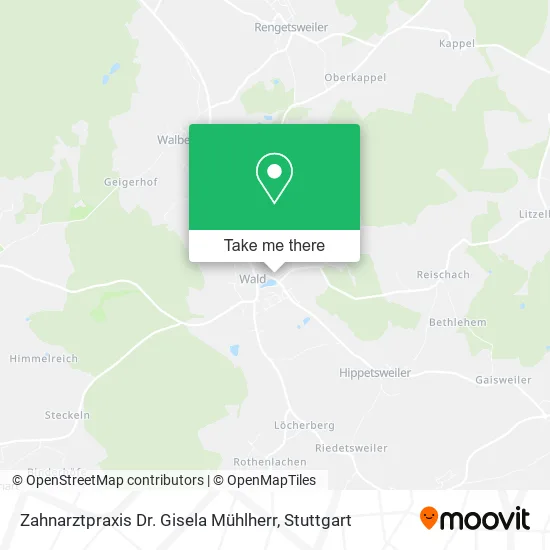 Карта Zahnarztpraxis Dr. Gisela Mühlherr