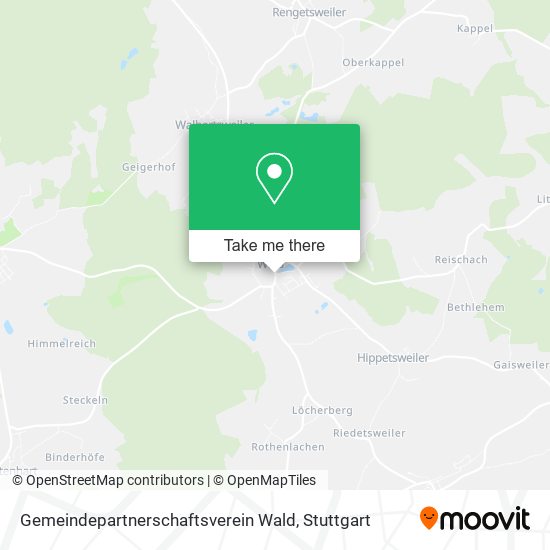 Gemeindepartnerschaftsverein Wald map