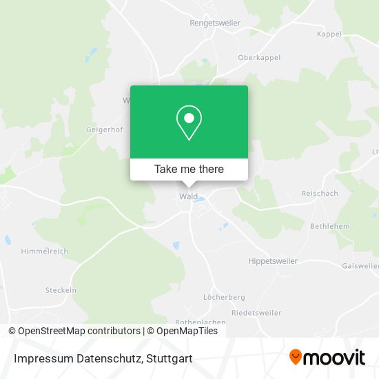 Impressum Datenschutz map