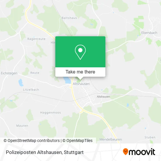 Карта Polizeiposten Altshausen