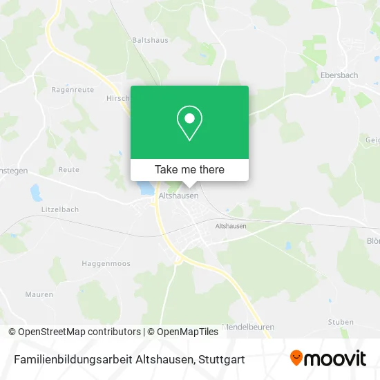 Карта Familienbildungsarbeit Altshausen