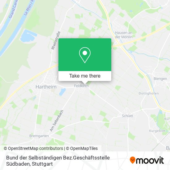 Bund der Selbständigen Bez.Geschäftsstelle Südbaden map