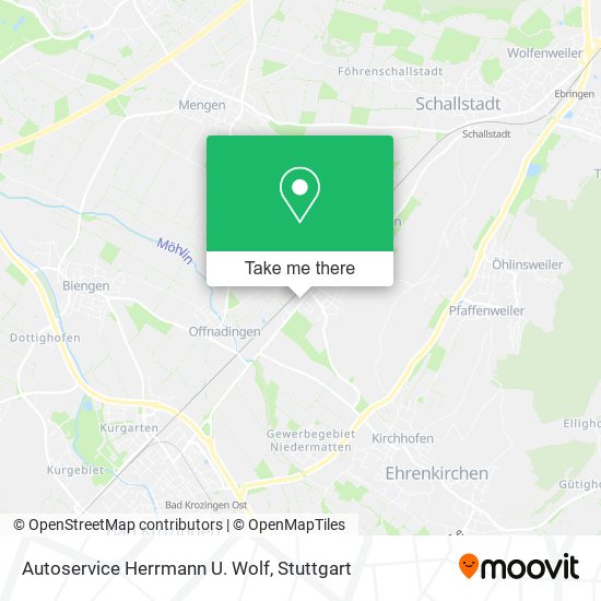 Autoservice Herrmann U. Wolf map