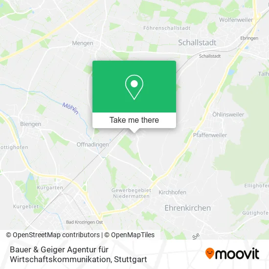 Карта Bauer & Geiger Agentur für Wirtschaftskommunikation