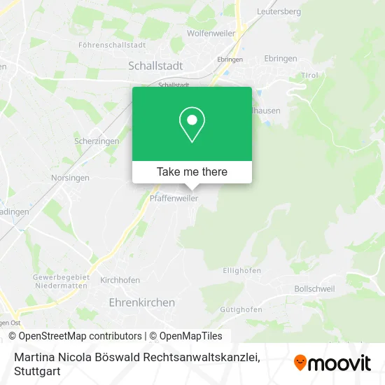 Карта Martina Nicola Böswald Rechtsanwaltskanzlei