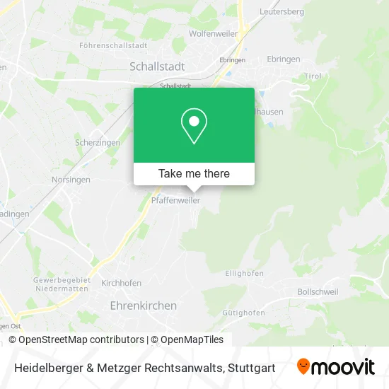 Карта Heidelberger & Metzger Rechtsanwalts