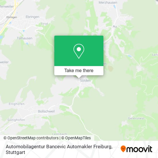 Карта Automobilagentur Bancevic Automakler Freiburg