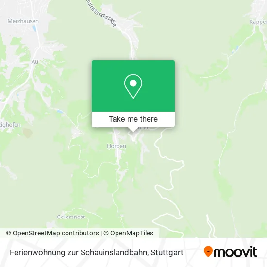Карта Ferienwohnung zur Schauinslandbahn