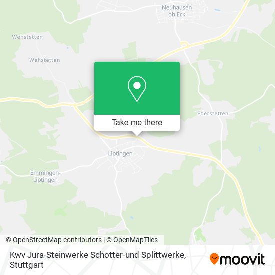 Kwv Jura-Steinwerke Schotter-und Splittwerke map
