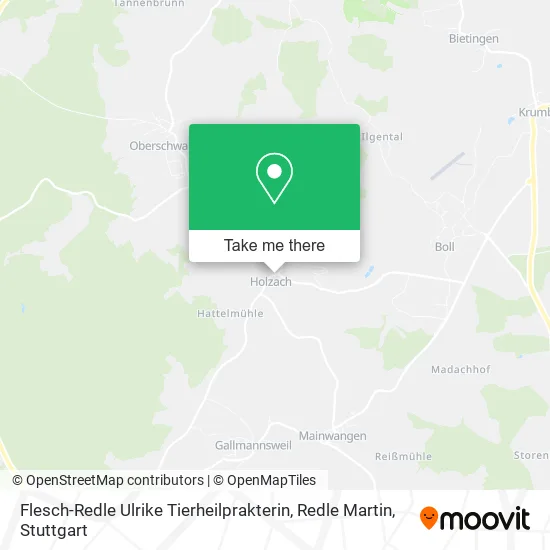 Карта Flesch-Redle Ulrike Tierheilprakterin, Redle Martin