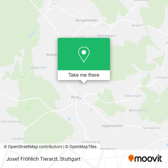 Josef Fröhlich Tierarzt map
