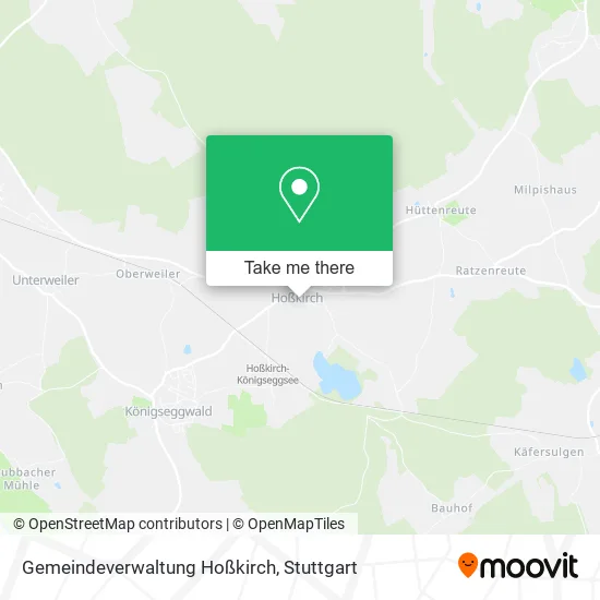 Карта Gemeindeverwaltung Hoßkirch