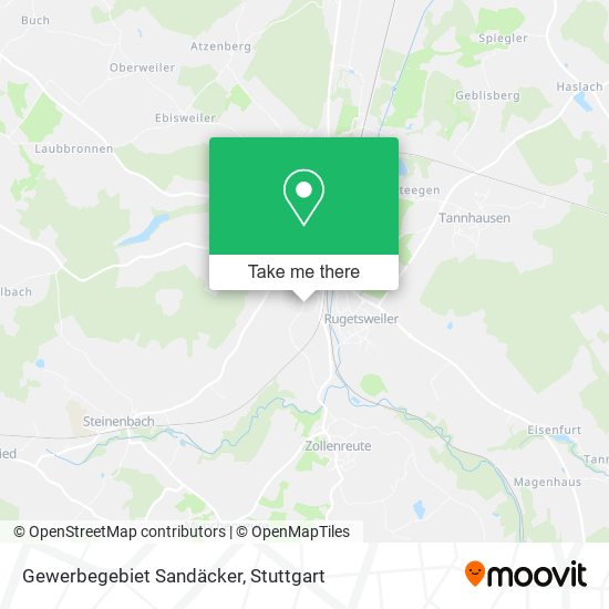 Карта Gewerbegebiet Sandäcker