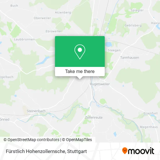 Карта Fürstlich Hohenzollernsche