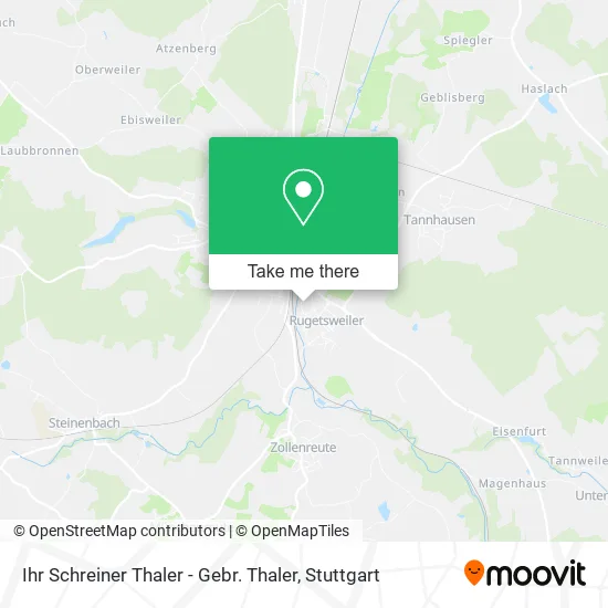 Карта Ihr Schreiner Thaler - Gebr. Thaler