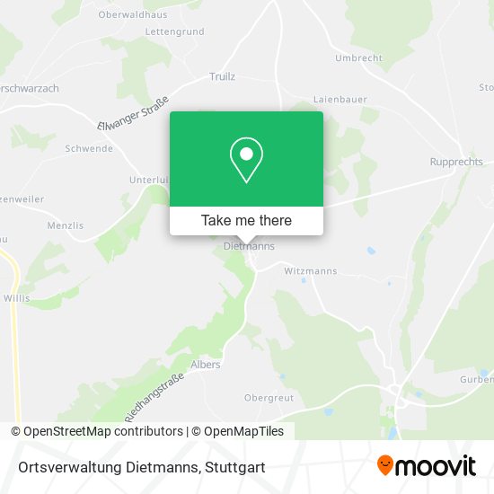 Ortsverwaltung Dietmanns map