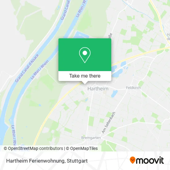 Карта Hartheim Ferienwohnung