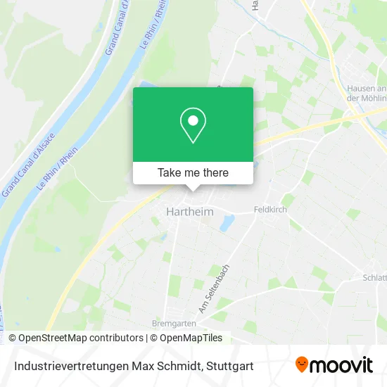 Карта Industrievertretungen Max Schmidt