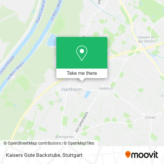Карта Kaisers Gute Backstube