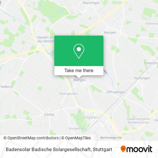 Карта Badensolar Badische Solargesellschaft