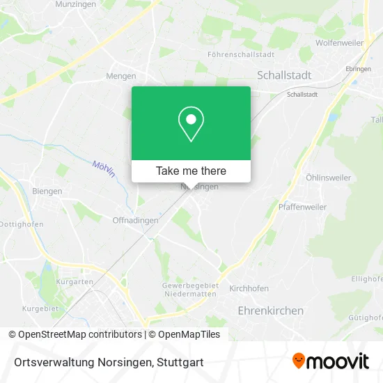 Карта Ortsverwaltung Norsingen