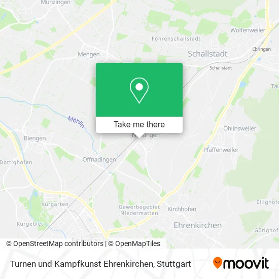 Карта Turnen und Kampfkunst Ehrenkirchen