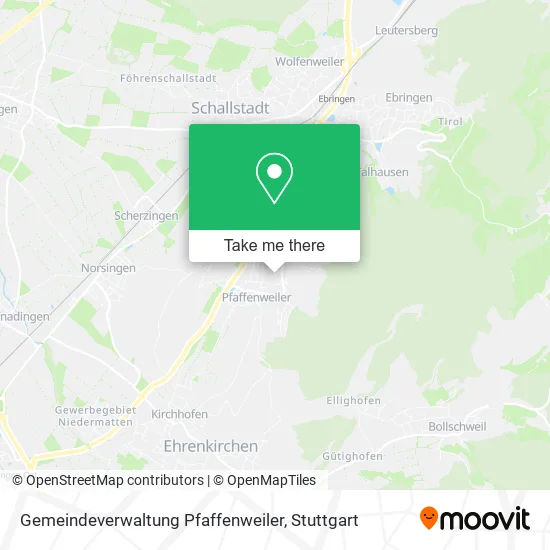 Карта Gemeindeverwaltung Pfaffenweiler