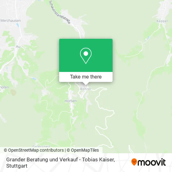 Карта Grander Beratung und Verkauf - Tobias Kaiser