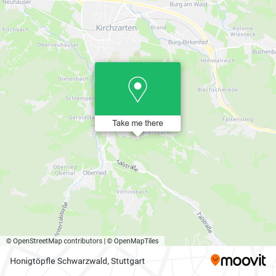 Honigtöpfle Schwarzwald map