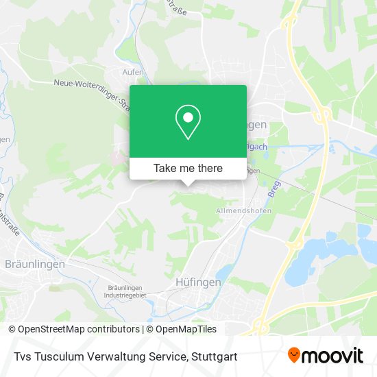 Tvs Tusculum Verwaltung Service map