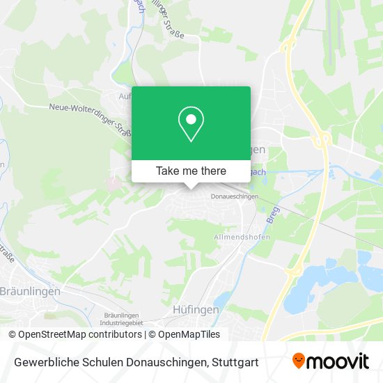 Gewerbliche Schulen Donauschingen map