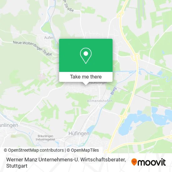 Карта Werner Manz Unternehmens-U. Wirtschaftsberater