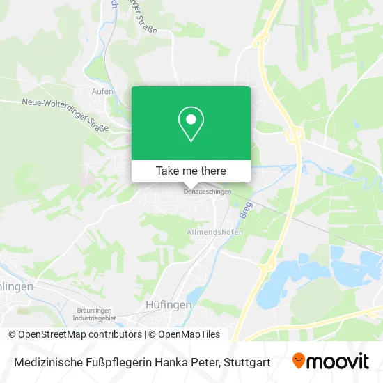 Карта Medizinische Fußpflegerin Hanka Peter