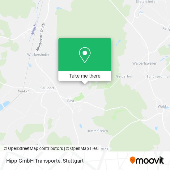 Hipp GmbH Transporte map