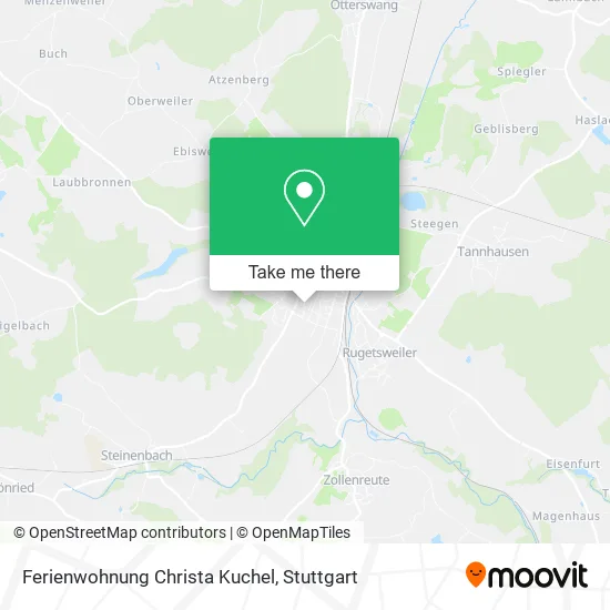 Карта Ferienwohnung Christa Kuchel