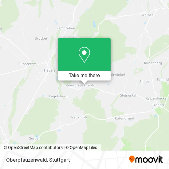 Карта Oberpfauzenwald