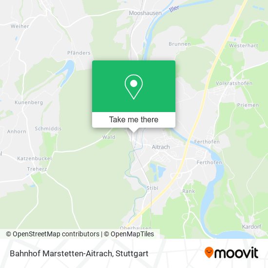 Bahnhof Marstetten-Aitrach map