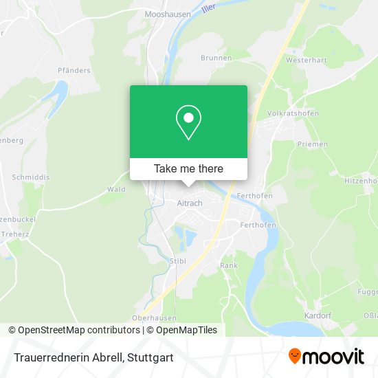 Trauerrednerin Abrell map