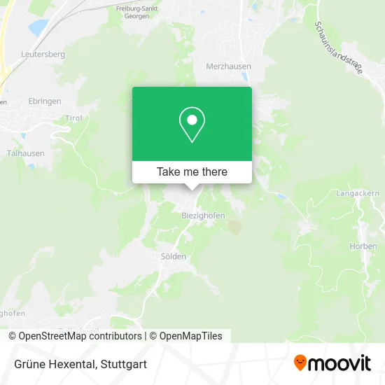 Карта Grüne Hexental