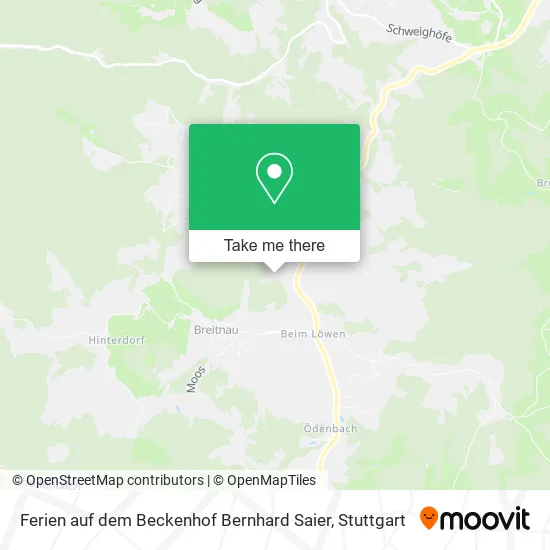 Карта Ferien auf dem Beckenhof Bernhard Saier