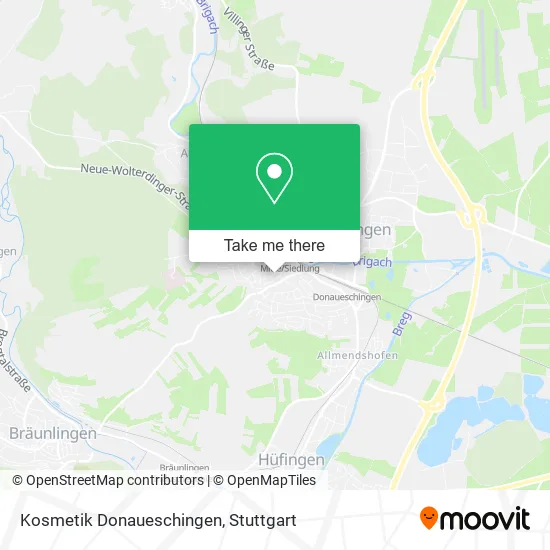 Карта Kosmetik Donaueschingen