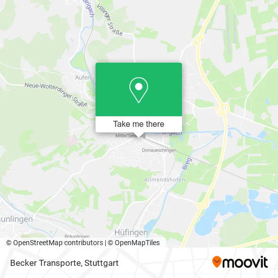 Карта Becker Transporte