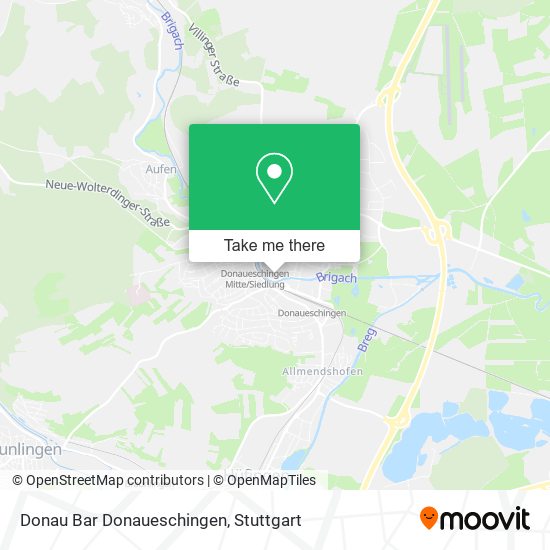 Donau Bar Donaueschingen map