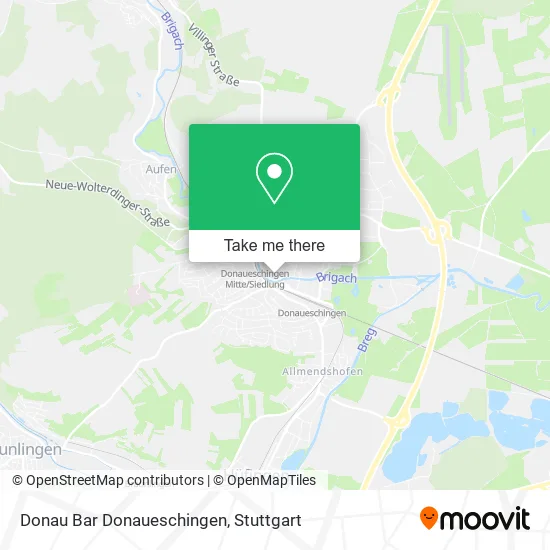 Карта Donau Bar Donaueschingen
