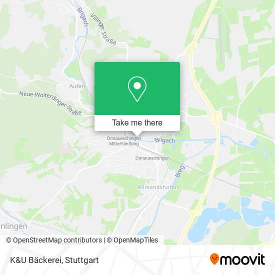 Карта K&U Bäckerei
