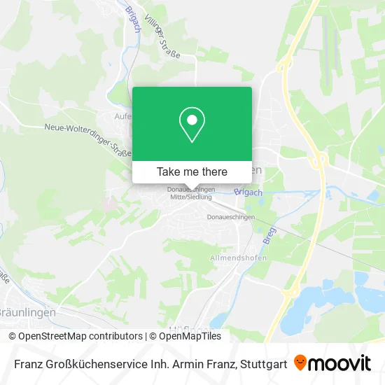 Карта Franz Großküchenservice Inh. Armin Franz